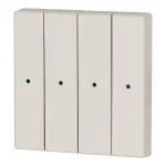 CWIZ-04/02-LED klawisz poczw. kremowy z otworem na LED - 55x55mm