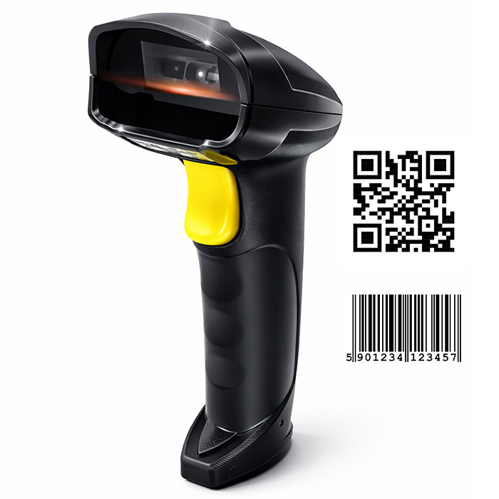 Qoltec Skaner czytnik kodów kreskowych 1D 2D | QR | EAN | USB | szybki