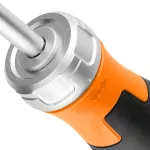 Wkrętak z grzechotką i zestawem bitów 12 szt.