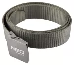 Pasek do spodni, metal free, szary, długość 130 cm