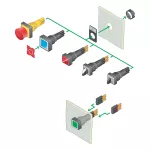 M16-COMBINATION-* wtyczka przyłączeniowa M12x1 IP66 kod A