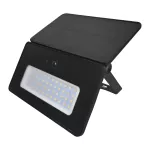 LUNERA LED 20 W, naświetlacz solarny z czujnikiem ruchu PIR, 1100 lm, CCT, IP54, 3600 mAh, czarny