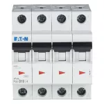 PL6-D10/4 Wyłącznik nadprądowy 6kA, In=10A, char. D, 4-bieg. seria PL6