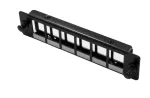 Moduł BKT LGX RJ45, 6xOtwór keystone BKT RJ45, niewyposażony, czarny