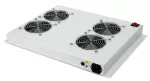 Panel wentylacyjny BKT 4 wentylatorowy dachowo-rakowy + termostat 1U szary RAL 7035