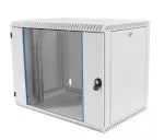 Szafa wisząca jednoczęściowa, BKT TOP 9U, 600/500/465 szer./gł./wys. mm., RAL 7035 ( konstrukcja spawana - nośność 50 kg )