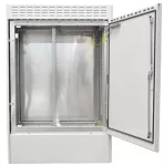 Szafa 19” zewnętrzna BKT AluCabMFG8, 1000x500x1500 (szer/gł/wys) RAL7038 IP55 (jednokomorowa, drzwi jednoskrzydłowe)