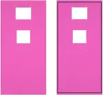 Ściana boczna do szafy przemysłowej BKT InCab 42U o głębokości 1000mm RAL7035 z uchwytami montażowymi do klimatyzatora EGO20