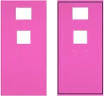 Ściana boczna do szafy przemysłowej BKT InCab 42U o głębokości 800mm RAL7035 z uchwytami montażowymi do klimatyzatora EGO20