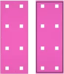 Ściana boczna do szafy przemysłowej BKT InCab 42U o głębokości 800mm RAL7035 z uchwytami montażowymi pod 4x went. i 4x kratka