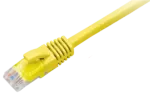 Patchcord BKT RJ45, kat.5e, U/UTP, LSOH, wtyk zalewany, żółty, 0.5m