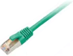 Patchcord BKT RJ45, kat.6, SF/UTP, LSOH, wtyk zalewany, zielony, 0.5m