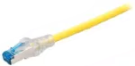 Patchcord BKT RJ45, kat.6, U/FTP, LSHF, wtyk BKT zaciskany, żółty, 1.5m