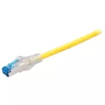 Patchcord BKT RJ45, kat.6, U/FTP, LSHF, wtyk BKT zaciskany, żółty, 4m