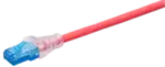 Patchcord BKT RJ45, kat.6, U/UTP, LSHF, wtyk BKT zaciskany, czerwony, 1.5m
