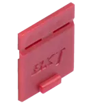 Przesłona przeciwkurzowa portu BKT RJ45 - czerwona (50szt.)