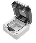 Ramka z klapką BKT IP66 2xRJ45, keystone