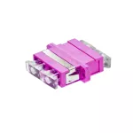 Adapter BKT FO, OM4, SC, duplex, fioletowy, z uszami
