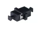 Adapter BKT FO, OS/OM, MPO12/24, Typ A: KeyUp-KeyDown, simplex, czarny, z uszami, pod otwór SCsx