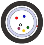 Kabel FO BKT uniwersalny ZW-NOTKtcdD 04J (1x4) SM G652D 250 µm 1500N Klasa Eca AE14b