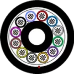 Kabel FO BKT zewnętrzny Z-XOTKtsd 24J (2x12) SM G652D 250 µm 2000N/1500N CPR: Fca AF05b