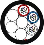 Mikrokabel BKT MKT10Z ZM-XOTKtsd 72J (6x12J) SM G657A1 250 μm 1000N/500N AF10