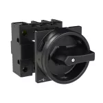 P1-40/EA/SVB-SW/N Rozłącznik główny, 3 bieg.+N, 40 A, montaż natablicowy, pokrętło czarne z blokadą na kłódkę