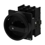 P1-40/E/SVB-SW Rozłącznik ZAŁ-WYŁ, 3 bieg., 40A, montaż natablicowy, pokrętło czarne z blokadą na kłódkę