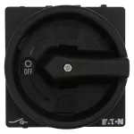 P1-40/E/SVB-SW Rozłącznik ZAŁ-WYŁ, 3 bieg., 40A, montaż natablicowy, pokrętło czarne z blokadą na kłódkę