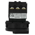 P1-40/E/SVB-SW Rozłącznik ZAŁ-WYŁ, 3 bieg., 40A, montaż natablicowy, pokrętło czarne z blokadą na kłódkę