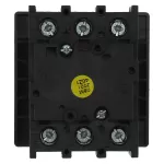 P1-40/E/SVB-SW Rozłącznik ZAŁ-WYŁ, 3 bieg., 40A, montaż natablicowy, pokrętło czarne z blokadą na kłódkę