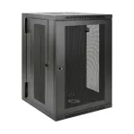 SRW18USDP SmartRack 18U UPS-Depth Wall-Mount Half-Height Rack Enclosure, Hinged Back