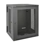 SRW15US SmartRack 15U Low-Profile Switch-Depth Wall-Mount Half-Height Rack Enclosure, Hinged Back