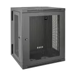 SRW15US SmartRack 15U Low-Profile Switch-Depth Wall-Mount Half-Height Rack Enclosure, Hinged Back