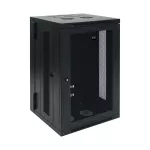 SRW18US SmartRack 18U Low-Profile Switch-Depth Wall-Mount Rack Enclosure Cabinet, Hinged Back