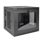 SRW10USG SmartRack 10U Low-Profile Switch-Depth Wall-Mount Small Rack Enclosure, Clear Acrylic Window, Hinged Back