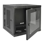 SRW10USG SmartRack 10U Low-Profile Switch-Depth Wall-Mount Small Rack Enclosure, Clear Acrylic Window, Hinged Back