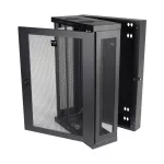 SRW18US13 SmartRack 18U Low-Profile Patch-Depth Wall-Mount Half-Height Rack Enclosure, Hinged Back