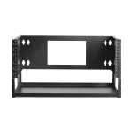 SRWO4UBRKTSHELF 4U Wall-Mount Bracket with Shelf for Small Switches and Patch Panels, Hinged