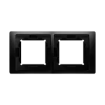 Simon Basic Neos WMYZ-04221N-Z013 Ramka 2-krotna NEOS do wersji bryzgoszczelnej IP44 z kompletem uszczelek; czarny