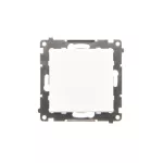 Simon 55 WMDL-0PR4xx-111 Przycisk pojedynczy rozwierny bez piktogramu (moduł) 10 AX, 250 V~, szybkozłącza; Biały mat