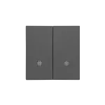 Simon 55 WMDL-K019L2-116 Klawisz podwójny z piktogramami krzyżowymi do: SW7/2M, SW6/2WM; Grafitowy mat