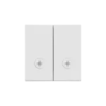 Simon 55 WMDL-K019Lx-114 Klawisz podwójny z oczkami z piktogramami krzyżowymi do: SW7/2L2M; Jasnoszary mat