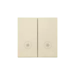 Simon 55 WMDL-K019Lx-144 Klawisz podwójny z oczkami z piktogramami krzyżowymi do: SW7/2L2M; Szampański mat