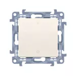 Simon 10 WC-W2xxxxx-01-41xx Łącznik dwubiegunowy (moduł) 10AX, 250V~, zaciski śrubowe; kremowy