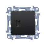 Simon 10 WC-GHDMIxx-01-49xx Gniazdo HDMI ver.1.4 (moduł); czarny