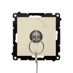 Simon 55 WMDL-0K014x-144 Łącznik na kluczyk chwilowy – przycisk (moduł) 2 pozycyjny „0-I” styk N/O, 5 A, 250 V~; Szampański mat