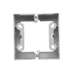 Simon 54 Premium WMDZ-22xCxx-043 Puszka natynkowa pojedyncza, składana do ramek Simon 54 PREMIUM. Głębokość 40 mm (1 szt. DSC/.. = 2 elementy); srebrny mat