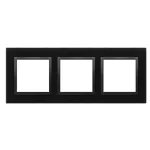 Simon 54 Nature WMDZ-0130xS-075 Ramka 3-krotna Nature-Szkło, WULKANICZNA LAWA, IP20/IP44 (IP44-należy zastosować zestaw uszczelek DUN3)