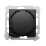 Simon 54 WMDS-004xL2-049 Ściemniacz obrotowy dwubiegunowy do LED ściemnialnych 230V (moduł) 5-215W; czarny Wymagana instalacja 4-przewodowa